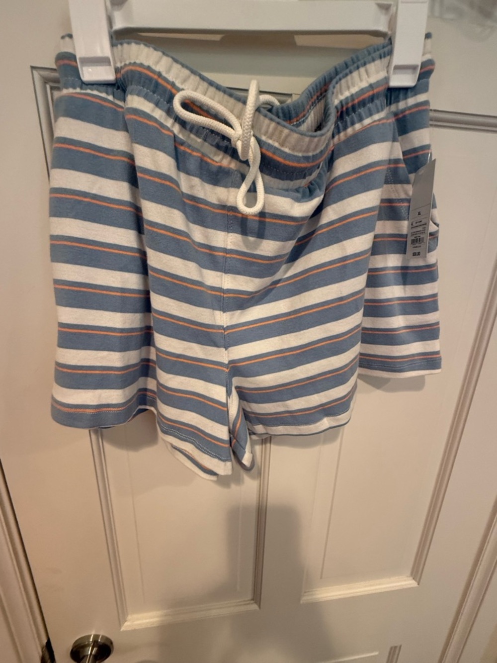 NWT Target × Parke High-Rise Drawstring Knit Pull-On Shorts Blue Orange XL
